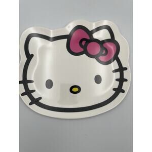 Hello Kitty White Melamine Plate/Serving Tray 9in x 8in NEW